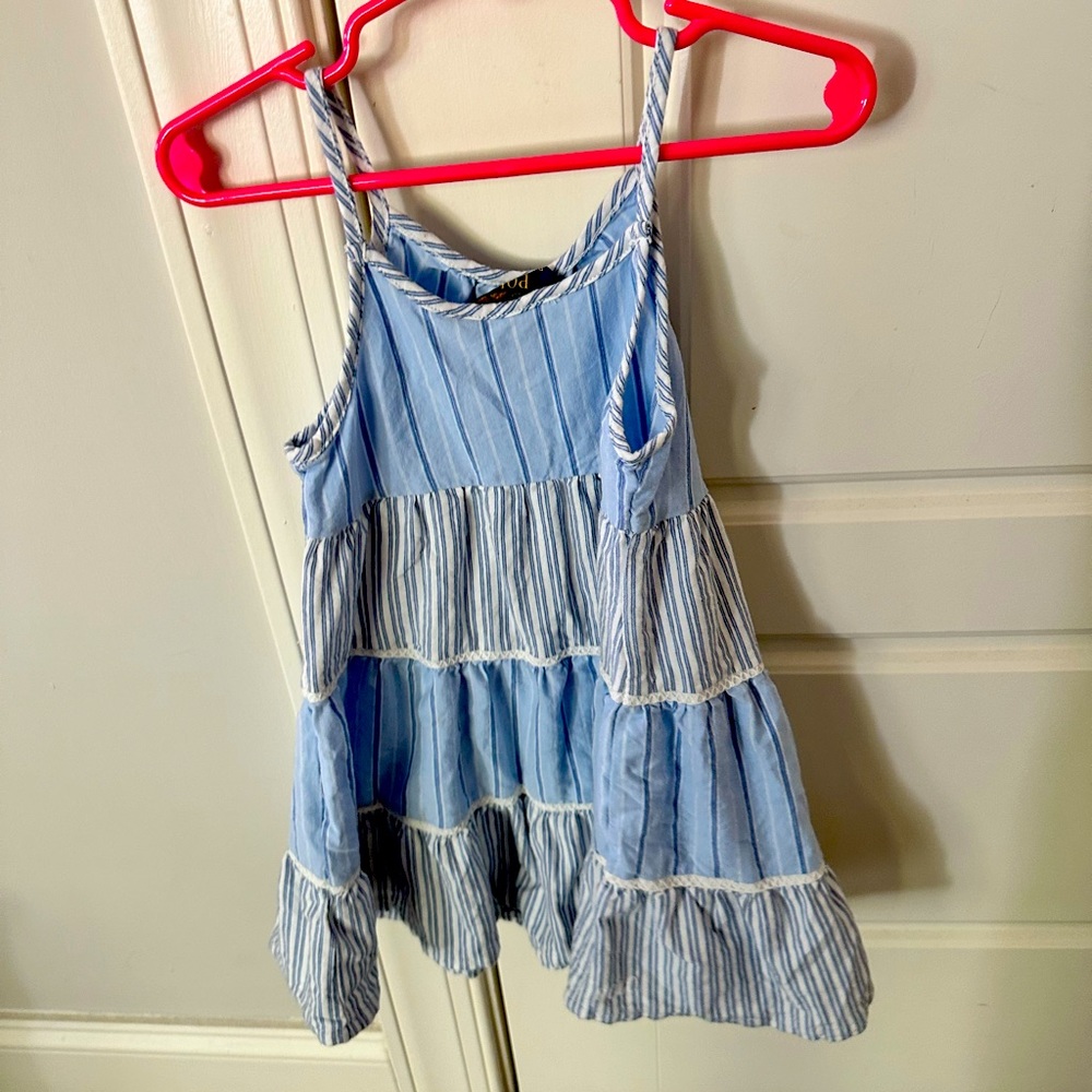 Ralph Lauren blue and white striped dress